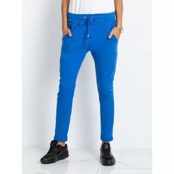  Pantaloni de trening pentru femei BASIC FEEL GOOD RV-DR-3698.06X ALBASTRU ÎNCHIS 
