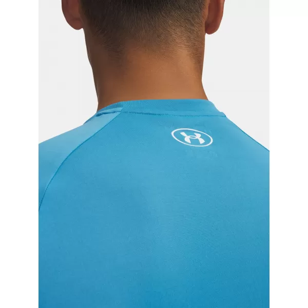  Tricou pentru bărbați UNDER ARMOUR UA TECH 2.0 SS TEE ALBASTRU 