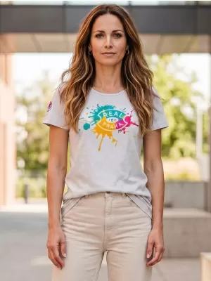 Tricou pentru femei SAM 73 PROKREPU 009 ŠEDÝ MELÍR EVIDENȚIERI GRI