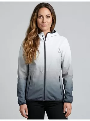 Jachetă softshell premium pentru femei ALTISPORT VOJ/ALW126JACK01 ALB-NEGRU