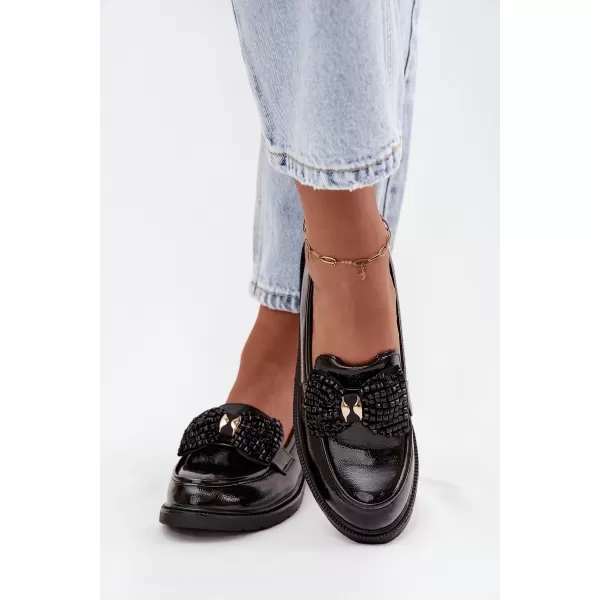  Mocasini de dama D&A HY52-319A NEGRU 