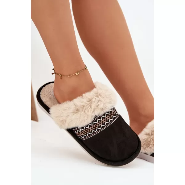  Papuci de damă BOTO DEVIANNE 40781 NEGRU 