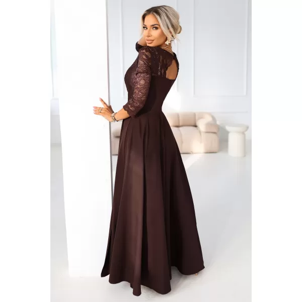  Rochie NUMOCO 309-14 CIOCOLATĂ 