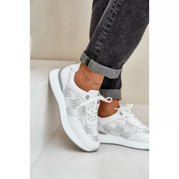  Pantofi de dama S.BARSKI LR51-551 ALB 