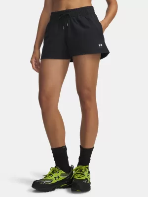 Pantaloni scurți de damă UNDER ARMOUR SPORT TERRY SHORT 6011022-001 NEGRU