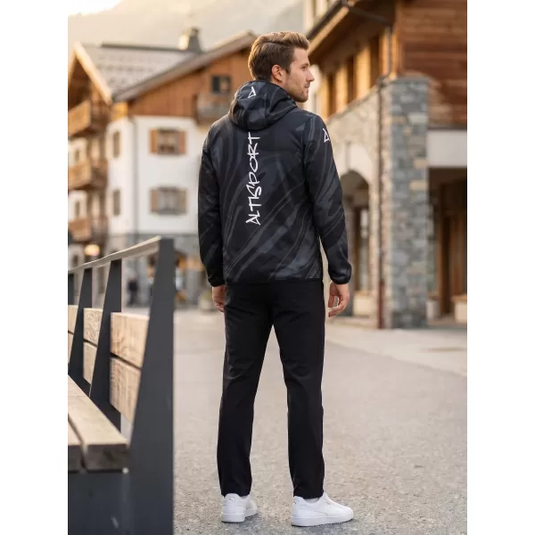  Jachetă softshell premium pentru bărbați ALTISPORT VOJ/ALM072JACK01 NEGRU 