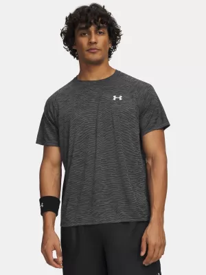 Tricou pentru bărbați UNDER ARMOUR TECH TEXTURED SS 1382796-001 NEGRU