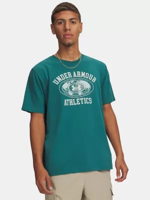 Tricou pentru bărbați UNDER ARMOUR M 60/40S ARMOR GLOBE SS 6009261-338 VERDE
