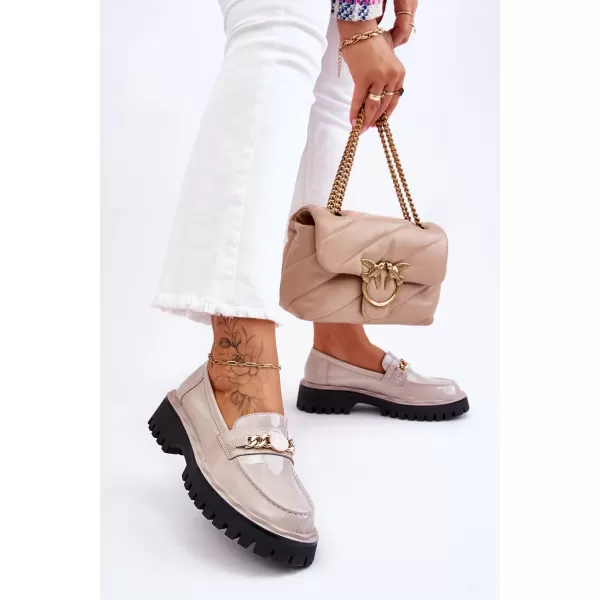  Mocasini de dama S.BARSKI Ronin GRI DESCHIS 