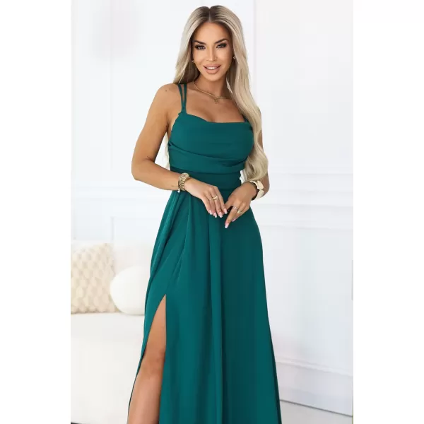  Rochie NUMOCO 589-6 VERDE STICLA 