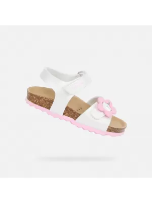 Sandale pentru fete GEOX CHALKI B552RD000NFC1000 ALB