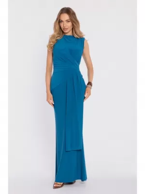 Rochie MOE M913 ALBASTRU OCEANIC