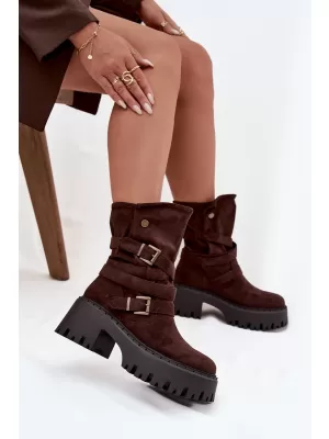 Pantofi de dama cu toc BOTO NERELISA 40379 MARO