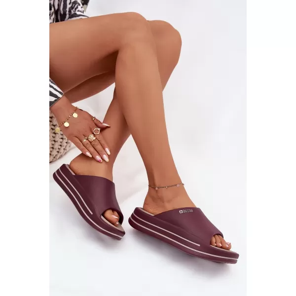  Papuci dama BIG STAR SS274425 RED Pantofi Big Star 