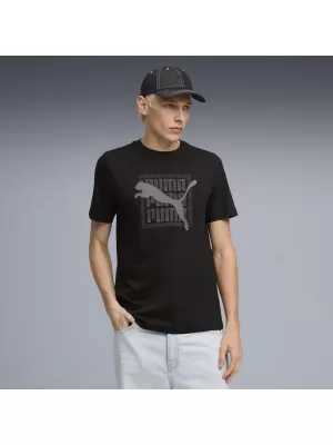 Tricou pentru bărbați PUMA GRAPHIC TEE 691775_01 PUMA NEGRU