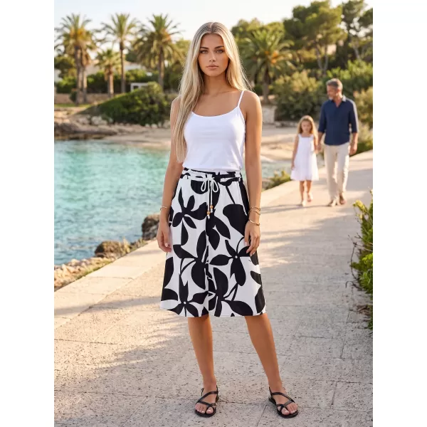  Fusta de dama ALTISPORT HILLARI ALB/NEGRU 