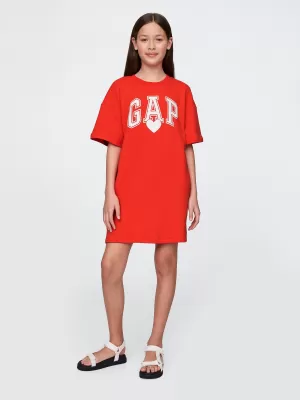 Haine pentru copii GAP LOGO DRESS 781767-00 AFIȘ ROȘU