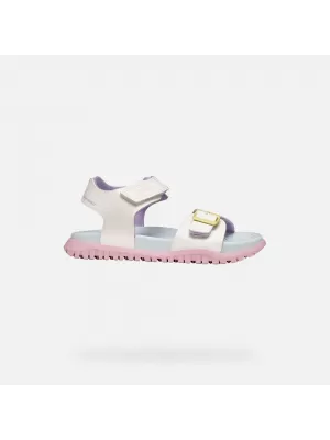 Sandale pentru fete GEOX SANDAL FUSBETTO J35HQA000BCC0653 ALB