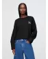 Hanorac de dama GAP LOGO HORSESHOE SWEATSHIRT 767368-01 NEGRU ADEVĂRAT