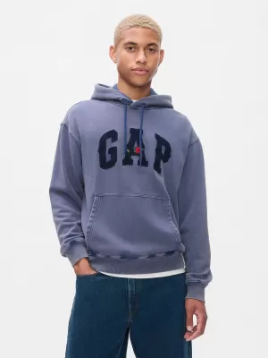 Hanorac pentru bărbați GAP LOGO HOODIE PULLOVER 646027-01 CERUL NOPTII