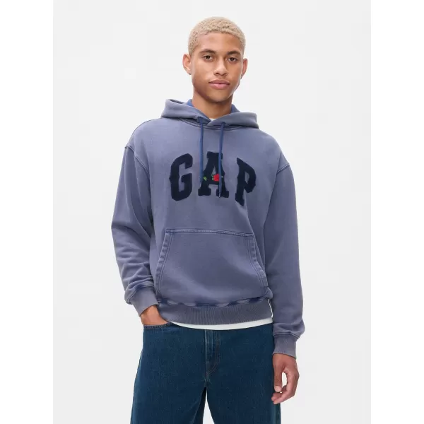  Hanorac pentru bărbați GAP LOGO HOODIE PULLOVER 646027-01 CERUL NOPTII 