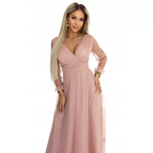  Rochie NUMOCO 664-1 ROZ PUDRA 