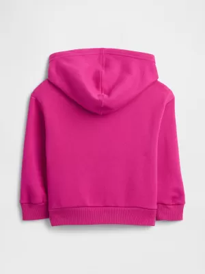 Hanorac pentru copii GAP LOGO PULLOVER HOODIE 793465-01 FUCSIA STRĂLUCITOR