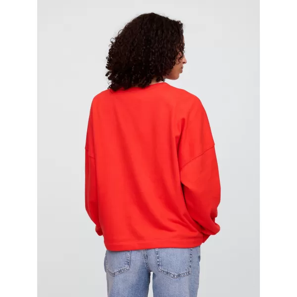  Hanorac de dama GAP LOGO SWEATSHIRT 769308-01 AFIȘ ROȘU 
