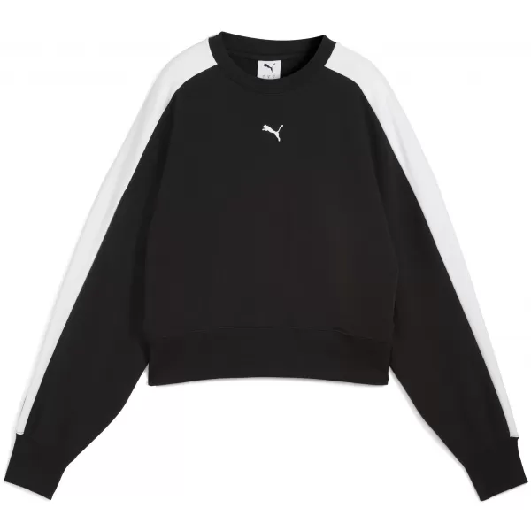  Hanorac de dama PUMA T7 OVER-OVERSIZED CREW 633439-01 PUMA NEGRU 
