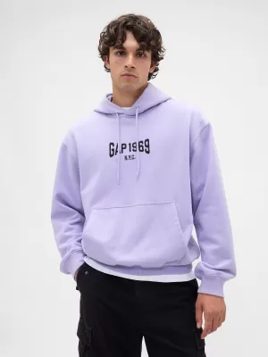 Hanorac pentru bărbați GAP LOGO PULLOVER HOODIE 821291-00 ORHIDEE