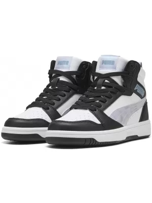 Pantofi de dama PUMA REBOUNDV6MIDSPACEBELLEJR 402768-02 PUMA NEGRU/LILIAC CRUSH/ALB