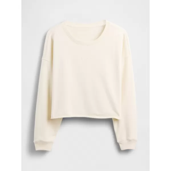  Hanorac de dama GAP LOGO SWEATSHIRT 799277-02 PÂNZĂ ALBĂ 