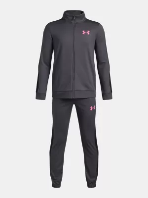 Trusa pentru baieti UNDER ARMOUR UA RIVAL KNIT TRACK SUIT 1363290-025 GRI