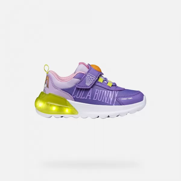  Adidași pentru fete GEOX ACTIVART ILLUMINUS J65LZA011CECN83A VIOLET 