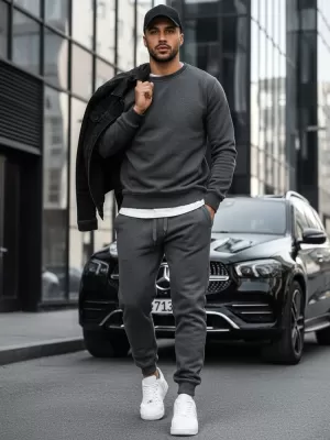 Hanorac pentru bărbați DSTREET BX2405 GRI ÎNCHIS