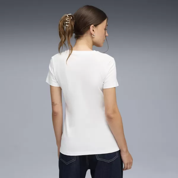  Tricou pentru femei PUMA ESS LOGO LAB TEE 691824_02 PUMA ALB 