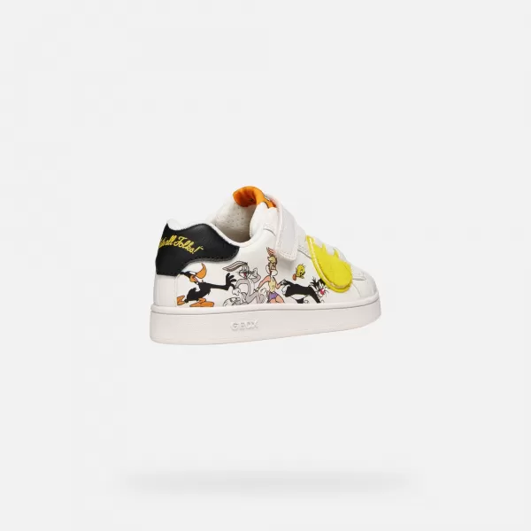  Adidași pentru băieți GEOX ECLYPER J65LSE054FUC0404 ALB 