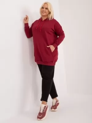 Hanorac de dama BASIC FEEL GOOD RV-BL-6338.19X BURGUNDIA