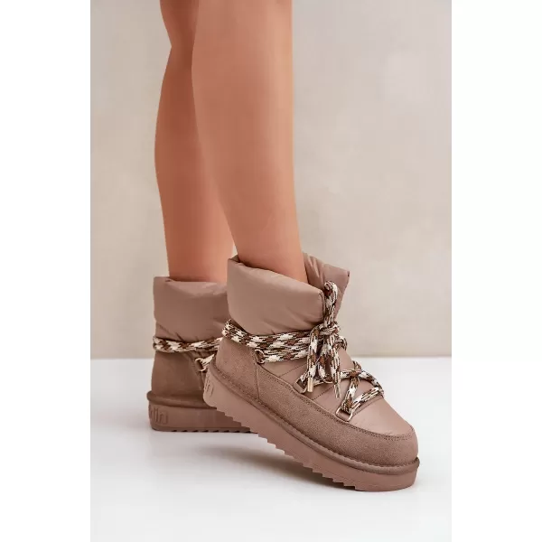  Oameni de zăpadă pentru femei D.FRANKLIN DFSH375003 TAUPE 