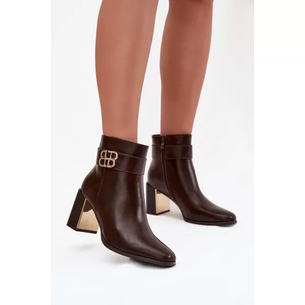  Pantofi de dama cu toc BOTO GALINNE 40566 MARO 