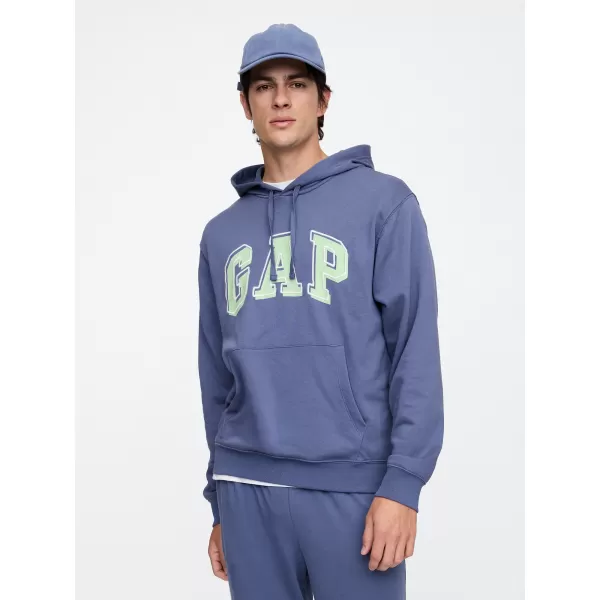  Hanorac pentru bărbați GAP HERITAGE LOGO PULLOVER HOODIE 868460-06 ALBASTRU LINISTIT 