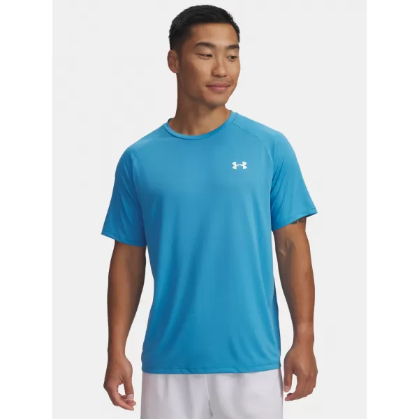  Tricou pentru bărbați UNDER ARMOUR UA TECH 2.0 SS TEE ALBASTRU 