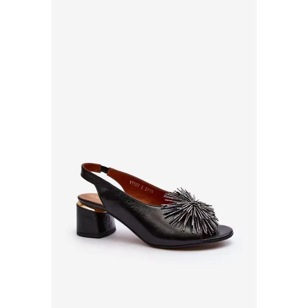  Sandale de dama LAURA MESSI 2595 NEGRU 