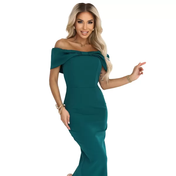  Rochie NUMOCO 644-1 VERDE STICLA 
