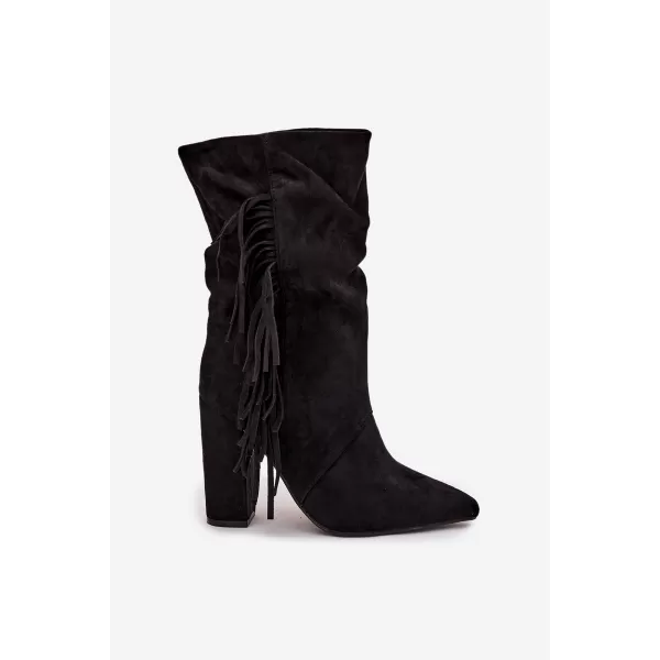  Pantofi de dama BOTO ZATEPLENÉ 40514 NEGRU 