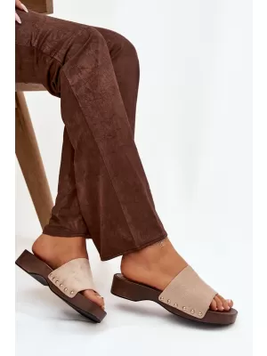 Papuci de damă BOTO FERINNA 41222 KAKI
