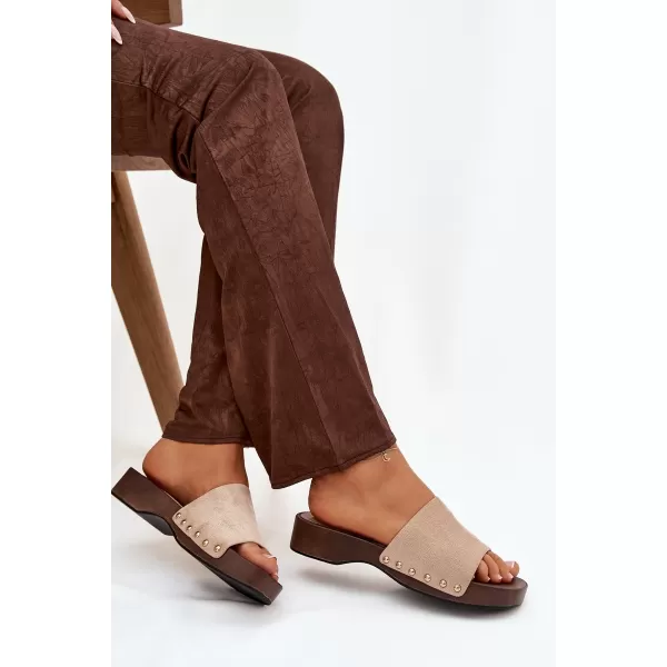  Papuci de damă BOTO FERINNA 41222 KAKI 