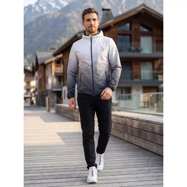  Jachetă softshell premium pentru bărbați ALTISPORT VOJ/ALM126JACK01 ALB-NEGRU 