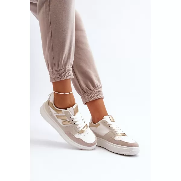  Adidași de damă BOTO REGINES 30370 ALB/AURIU 
