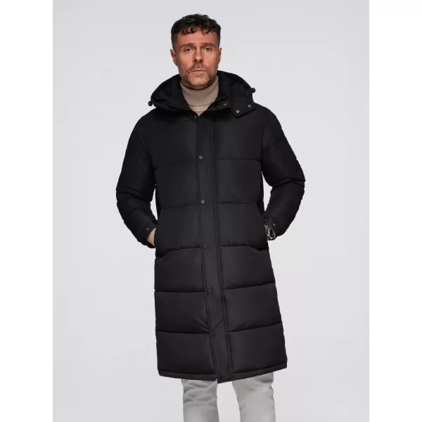  Geaca de iarna pentru barbati OMBRE OM-JALJ-0309 NEGRU 